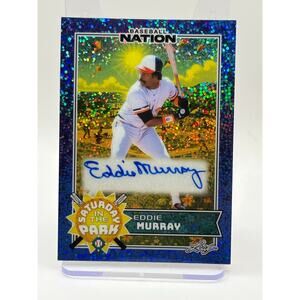2025 Leaf Baseball Nation Eddie Murray Saturday in the Park Blue Auto 5/6 SP